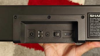 Задняя панель саундбара Sharp HT-SB700 с аудио- и HDMI-разъёмами