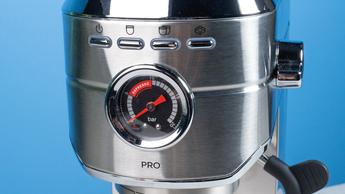 Máquina de espresso Casabrews 5418 Pro em aço inoxidável com vaporizador integrado e manômetro