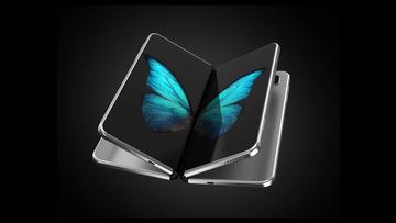 Ett konceptdesign av en vikbar iPhone-smartphone
