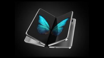Ett konceptdesign av en vikbar iPhone-smartphone