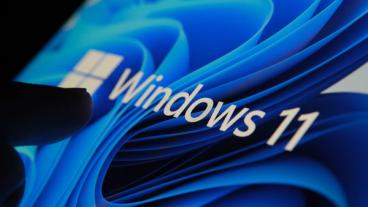 Windows 11 operativsystem med moderne design-elementer