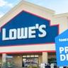 Vista exterior de una tienda Lowe's de mejoras para el hogar