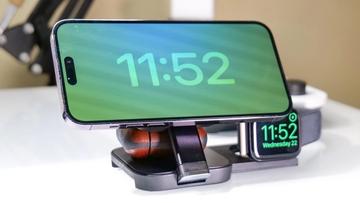 Estação de carregamento Lisen 3 em 1 MagSafe para iPhone, AirPods e Apple Watch
