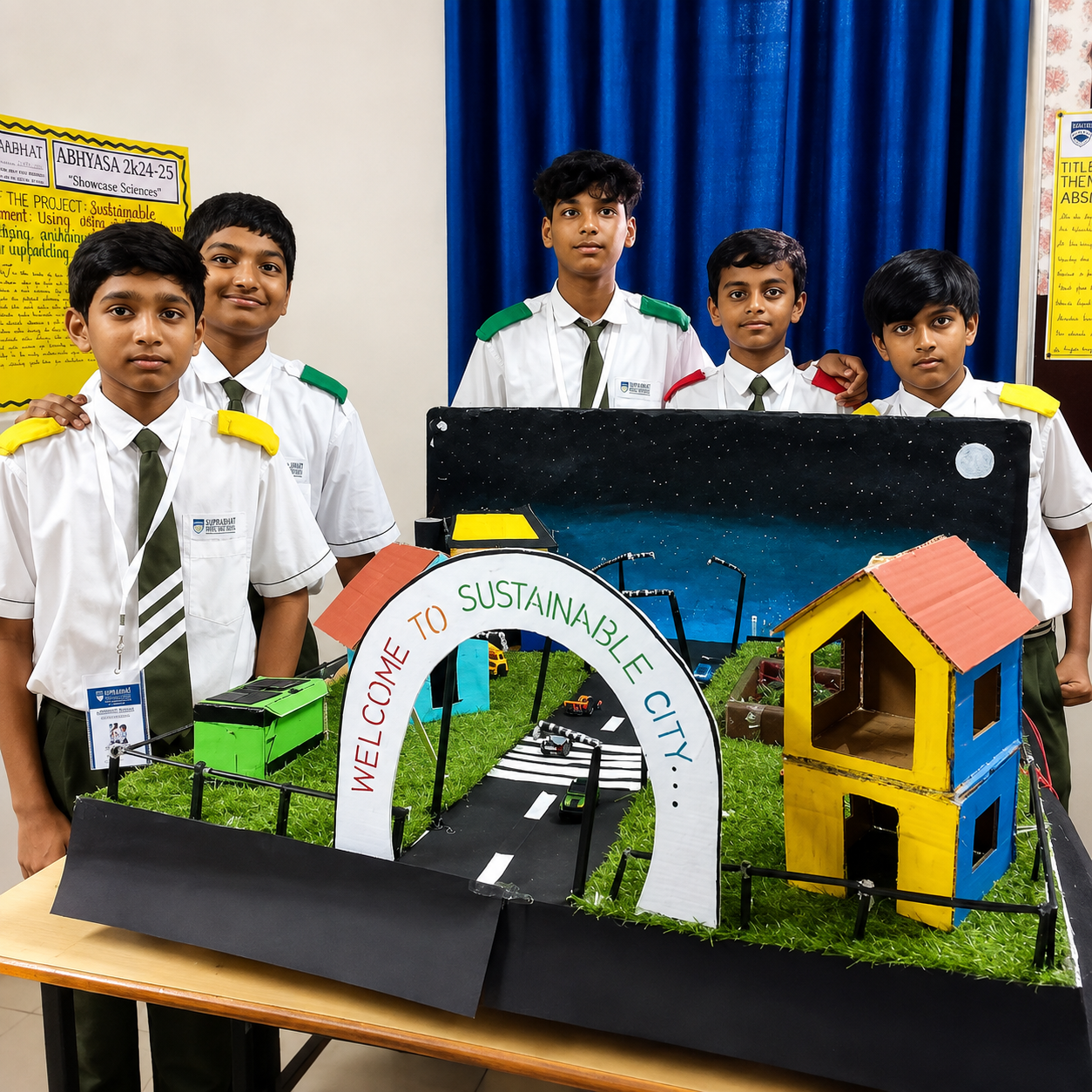 Students in science laboratory