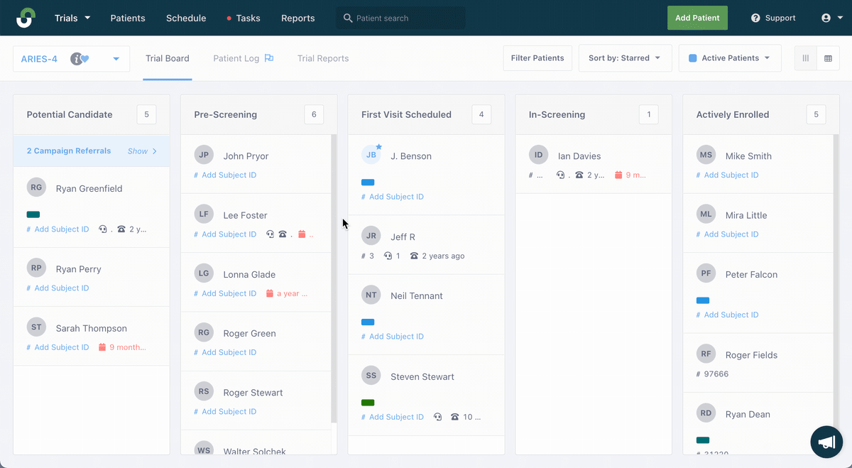 Capturing a patient diagnosis