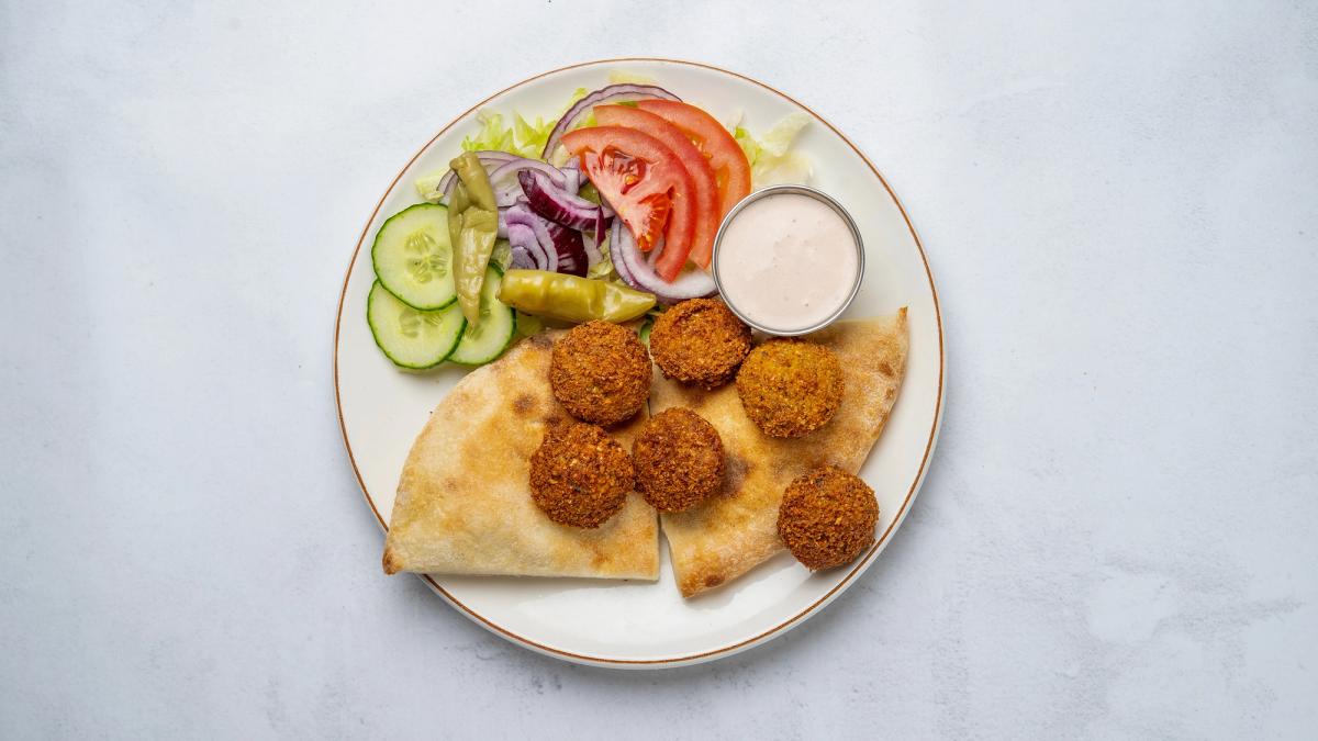 Falafeltallrik med Bröd