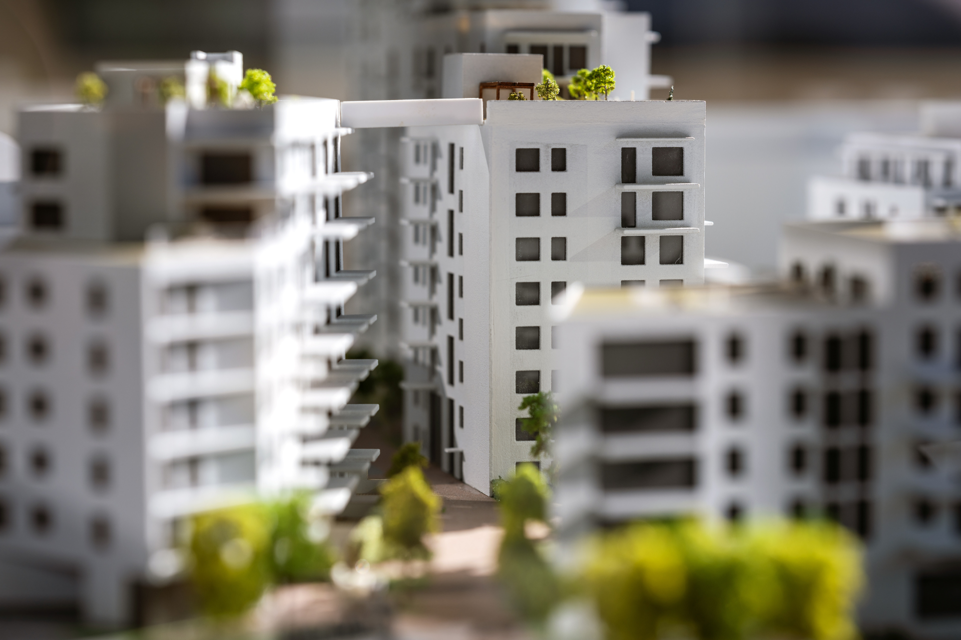 leilighetsblokker i miniatyr