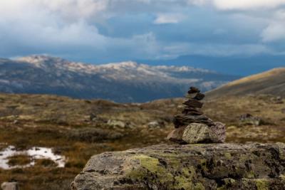 På topptur med varde