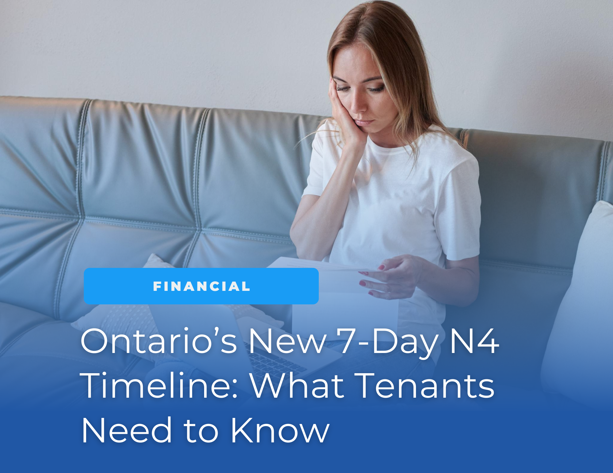 a young woman looking at her rental papers