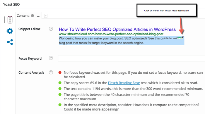 Example of a blog post optimized with keywords in headlines and metadata.