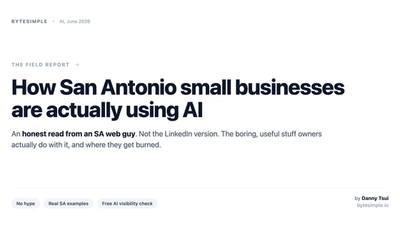 How San Antonio small businesses are actually using AI in 2026