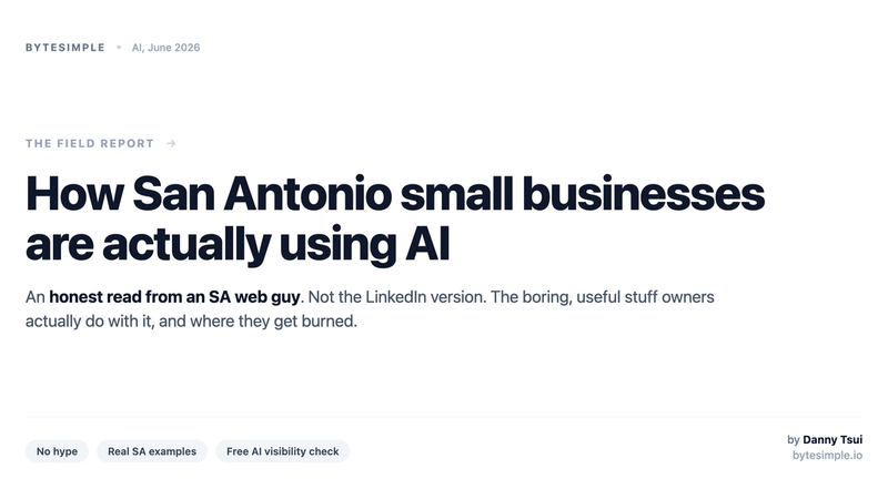 How San Antonio small businesses are actually using AI in 2026