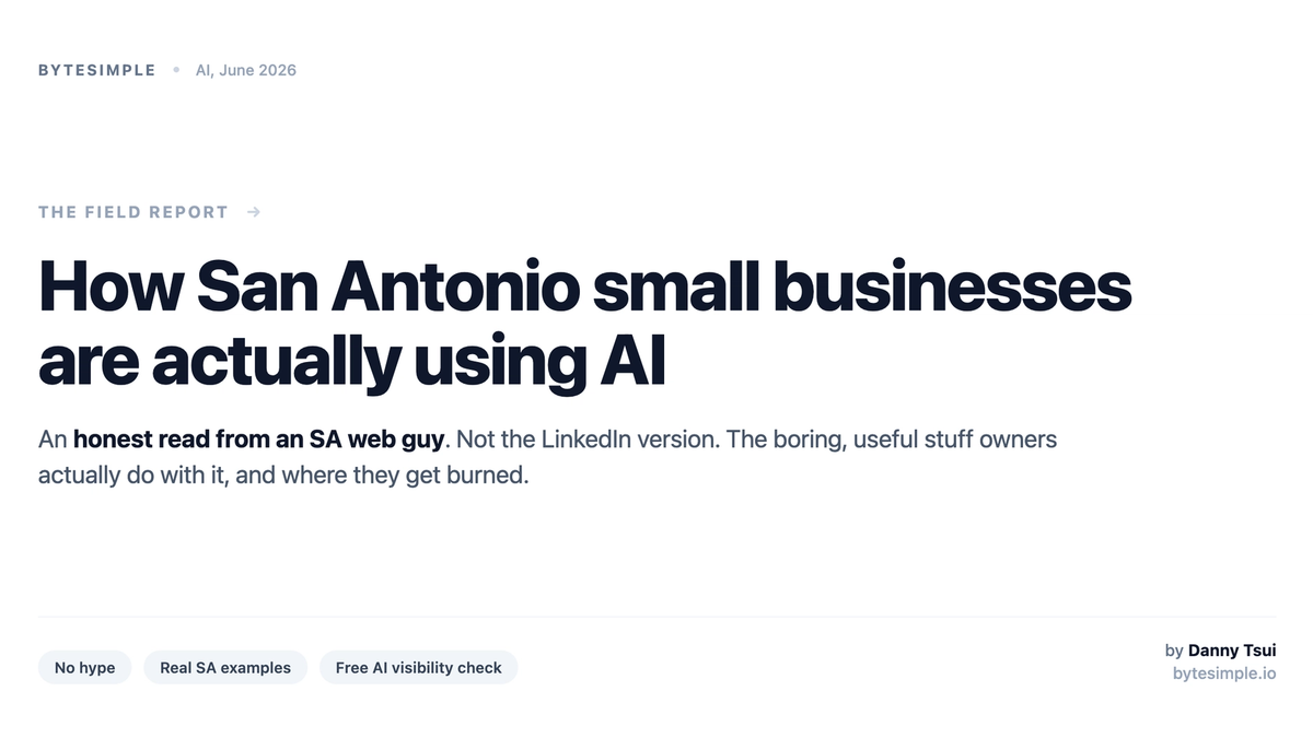 How San Antonio small businesses are actually using AI in 2026