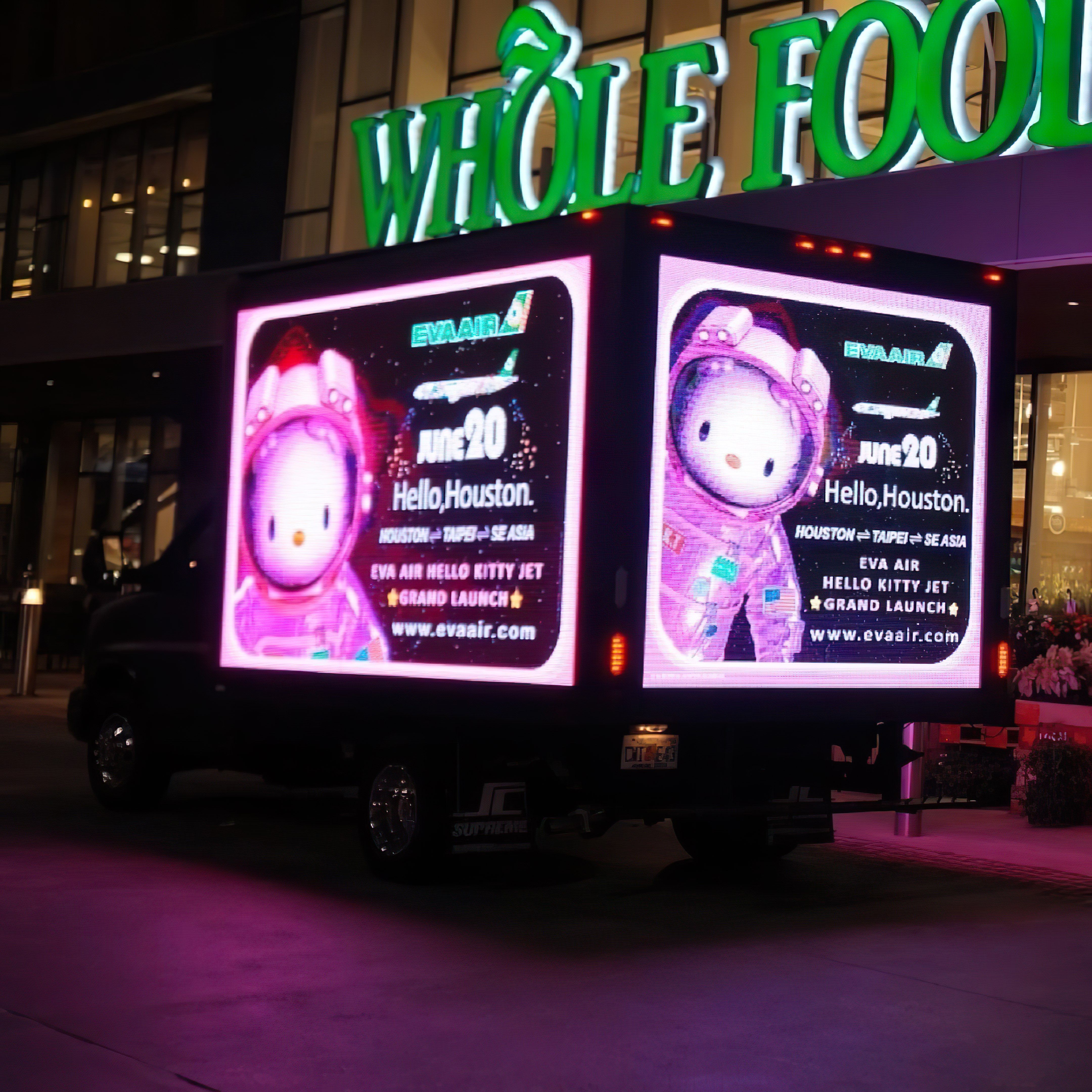 Digital billboard trucks equipped with the latest LED technology
