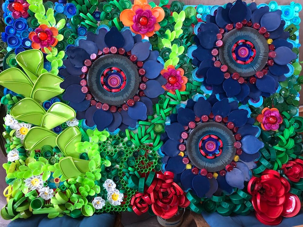 Recycled plastic trashformation recycled botanical plastics floral