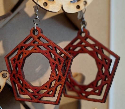 Laser-Cut Earrings