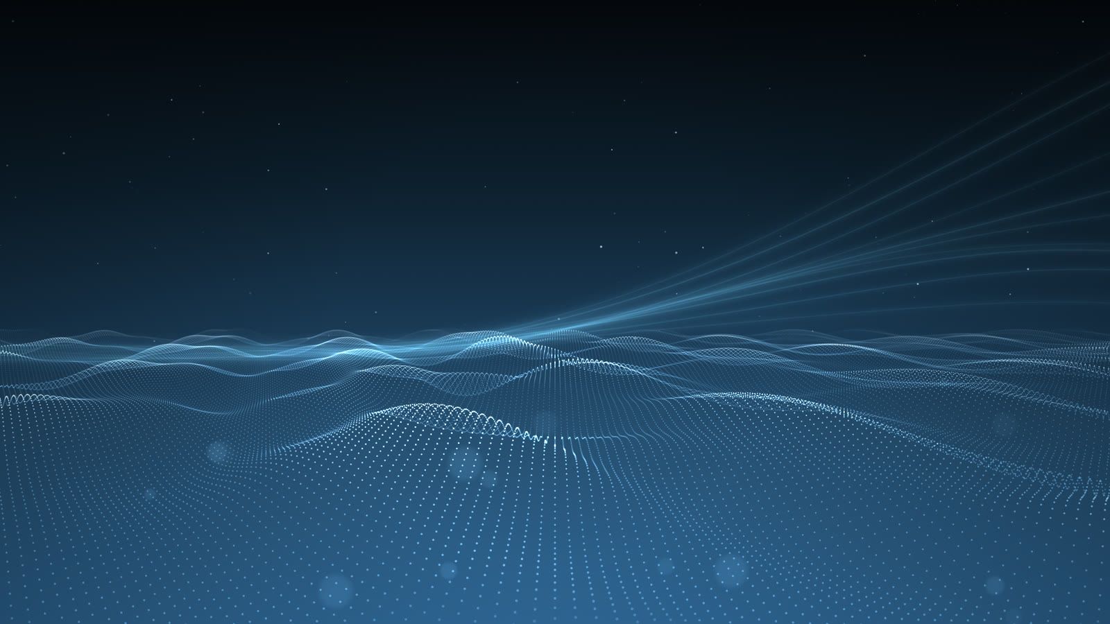 De Saak header loop: a slow wave of light particles on deep blue