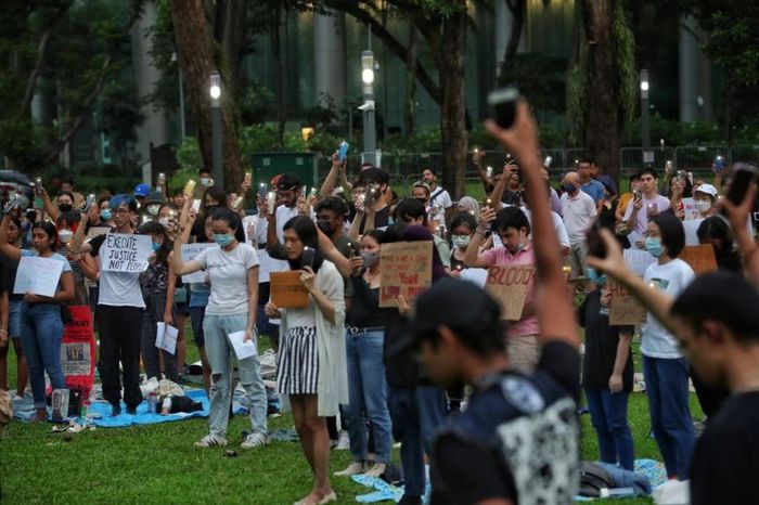 지난 2022년 4월 3일 홍림공원 스피커스코너에서 열린 사형제도 반대 시위