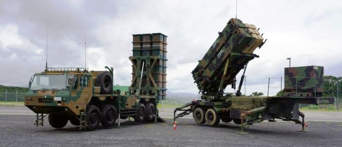 가고시마현 아마미오섬, 미·일 합동훈련 중 배치된 대공 유도탄 패트리어트 미사일(2021년 7월)