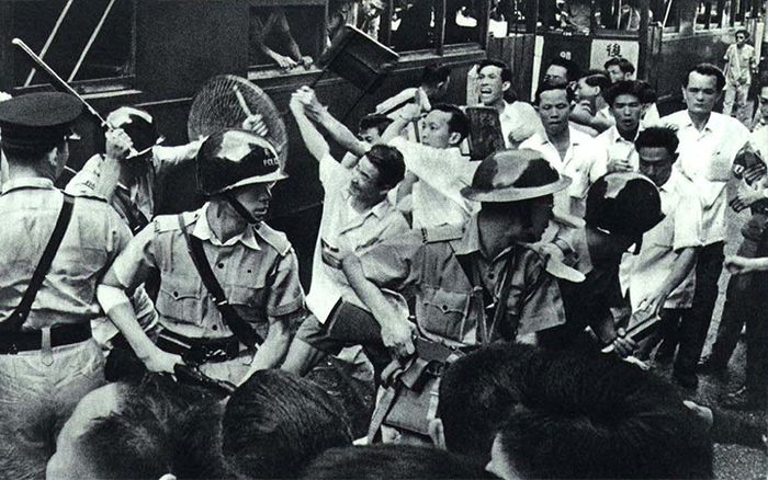 1967년 홍콩 파업의 시작이 된 반영 저항