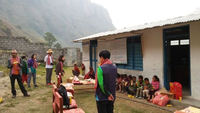 An elementary school run by Scenemigwo, , Nepal’s Solidarity Center of Nepalese Migrant Workers