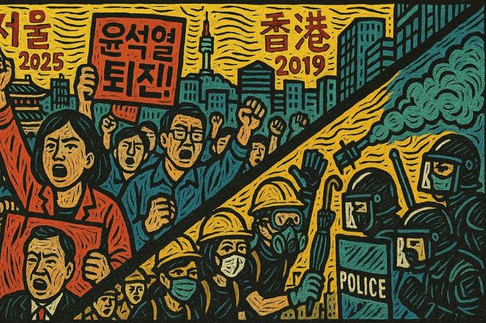 윤석열 파면 투쟁이 홍콩 민주화 투쟁과 연결되어 있는 이유