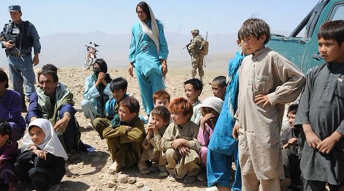 아프가니스탄의 하자라족 아이들