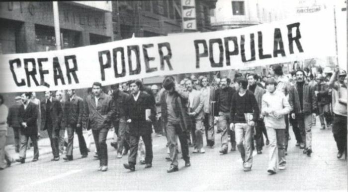 1960년대 칠레 인민연합 지지자들의 거리 행진