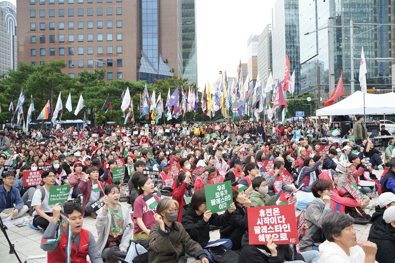 팔레스타인 해방을 위한 항해는 멈추지 않는다