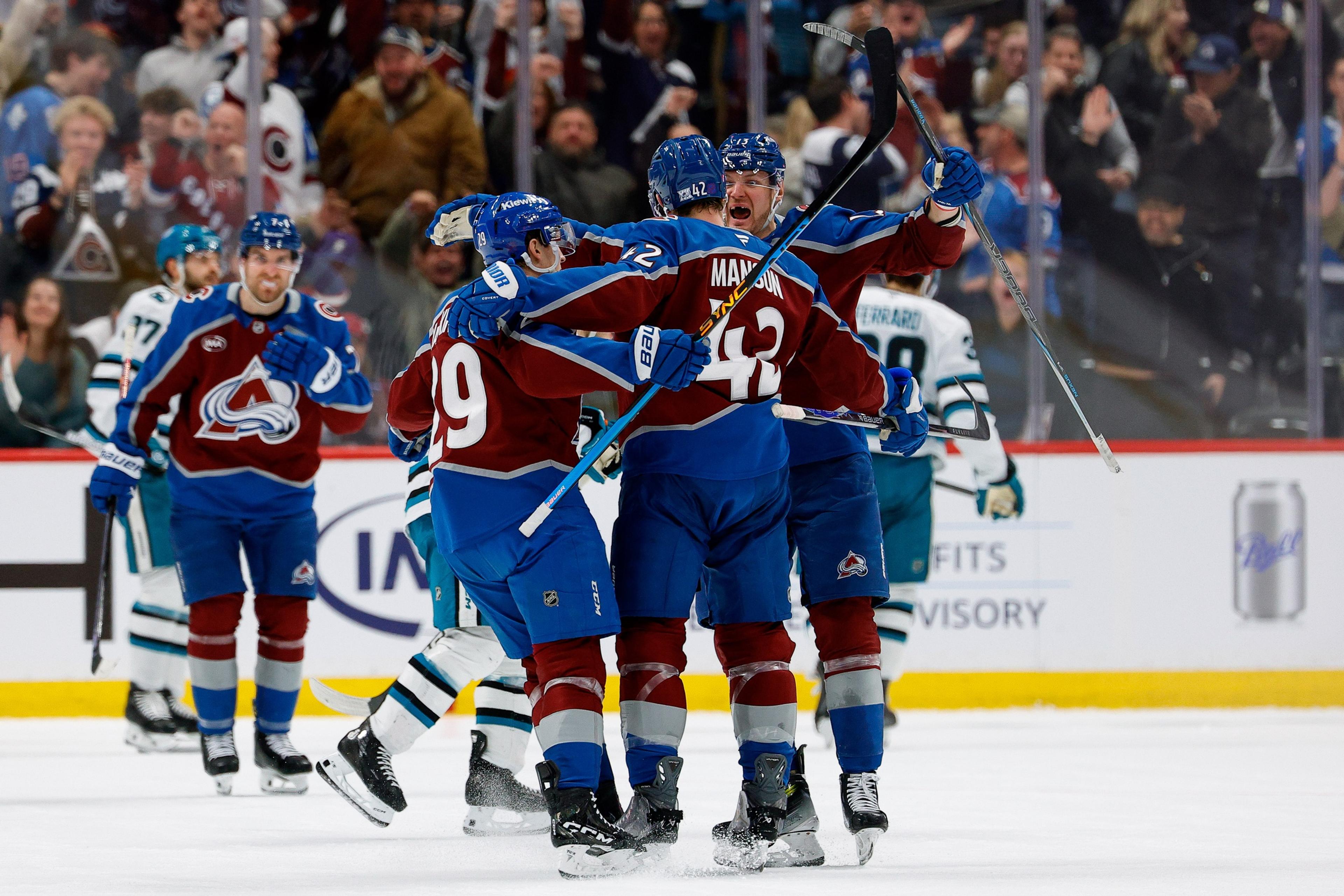 NHL: San Jose Sharks at Colorado Avalanche