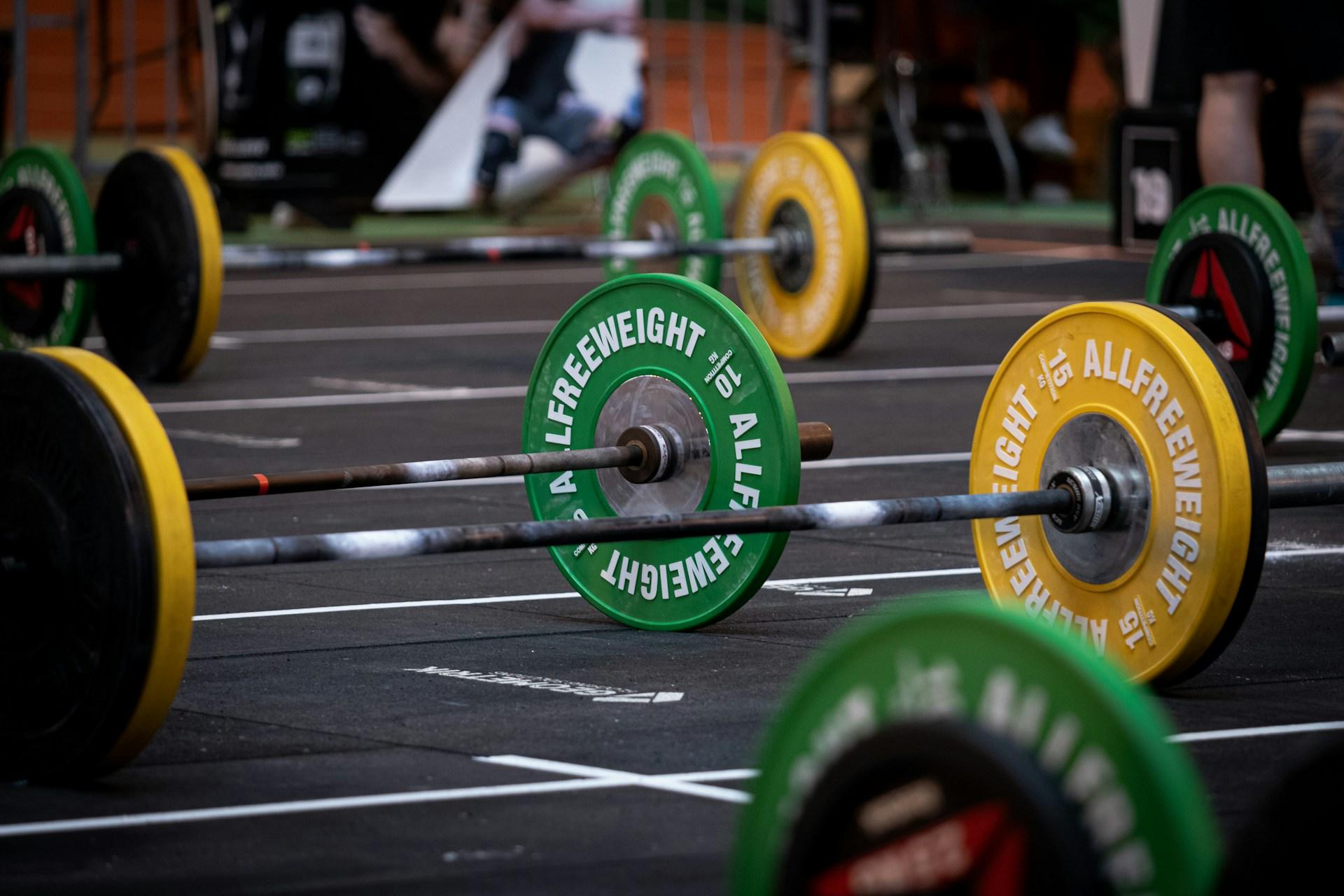 Colorful barbells