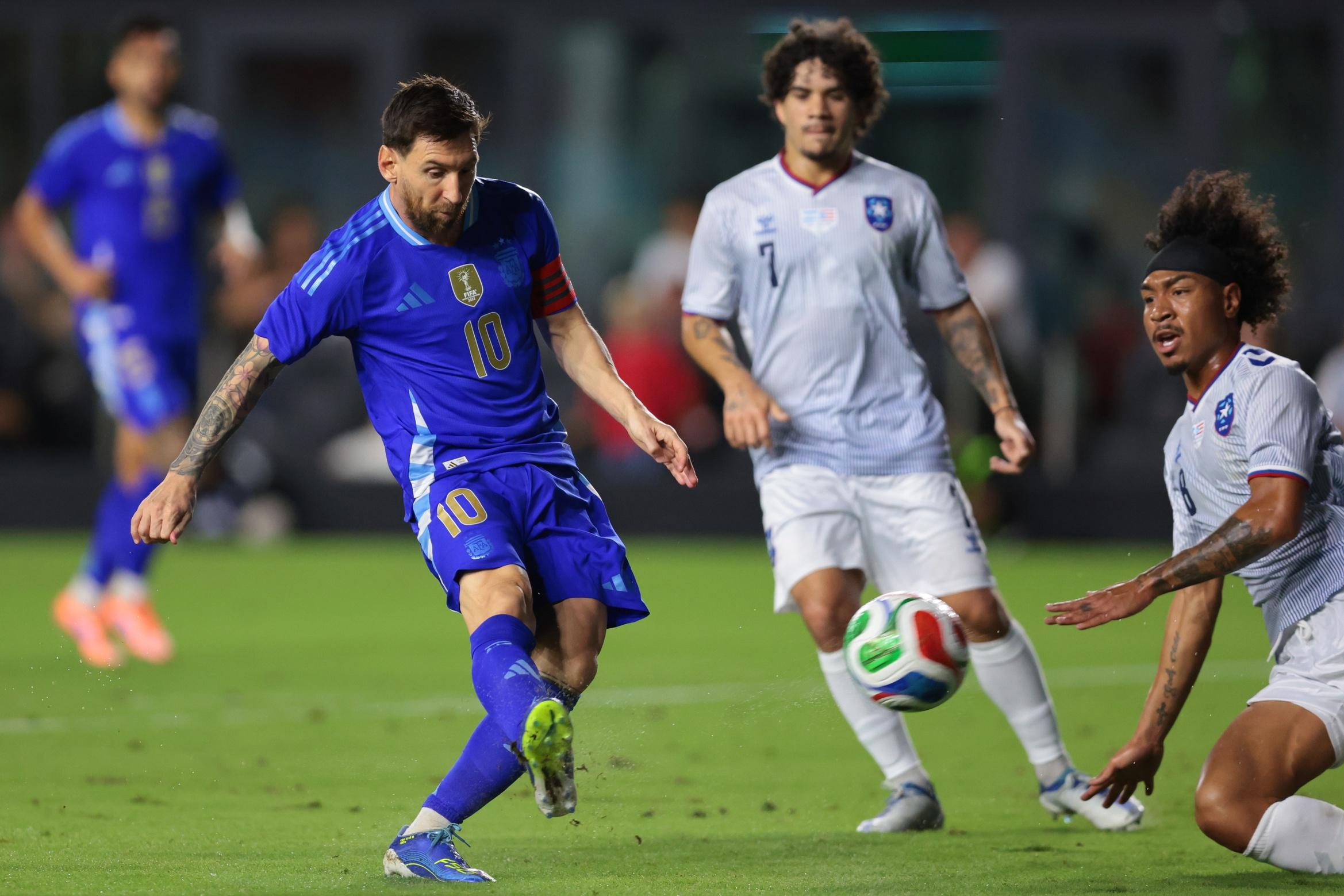 Soccer: International Mens Friendly-Argentina at Puerto Rico