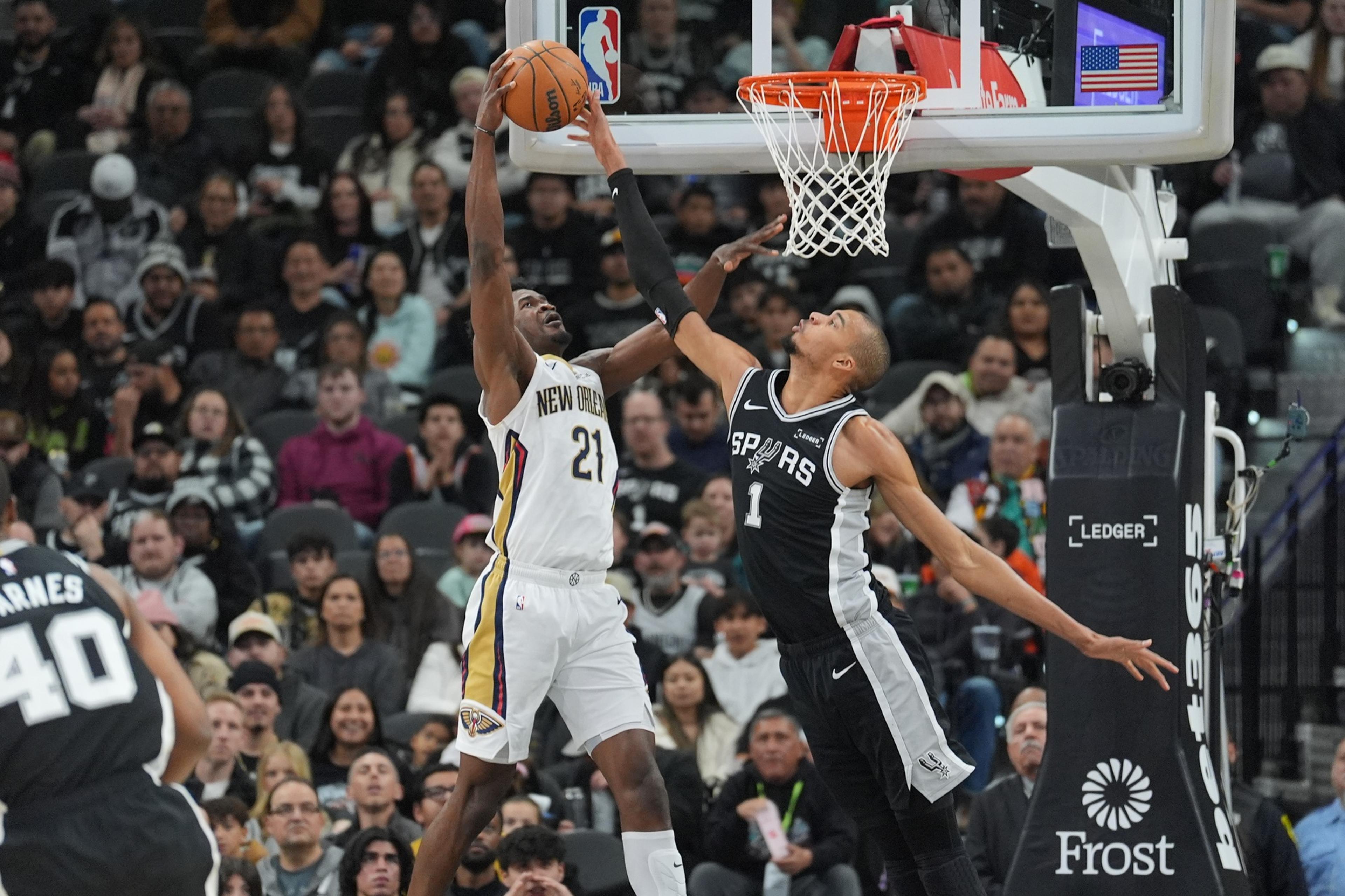 NBA: New Orleans Pelicans at San Antonio Spurs