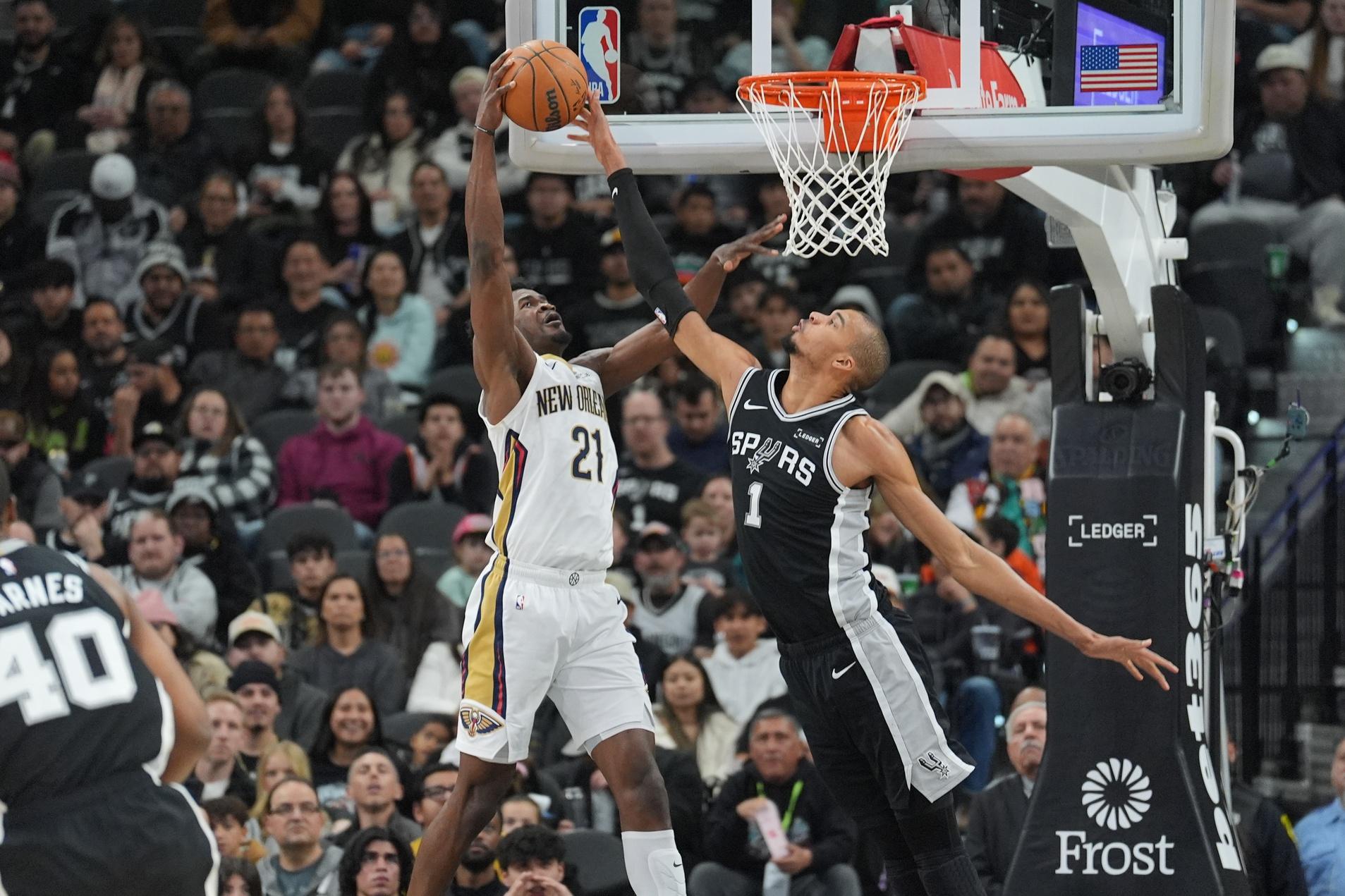 NBA: New Orleans Pelicans at San Antonio Spurs