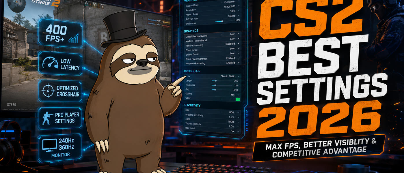 CS2 Best Settings 2026: The Complete Competitive Guide (Resolution, Crosshair, Video, Launch Options)