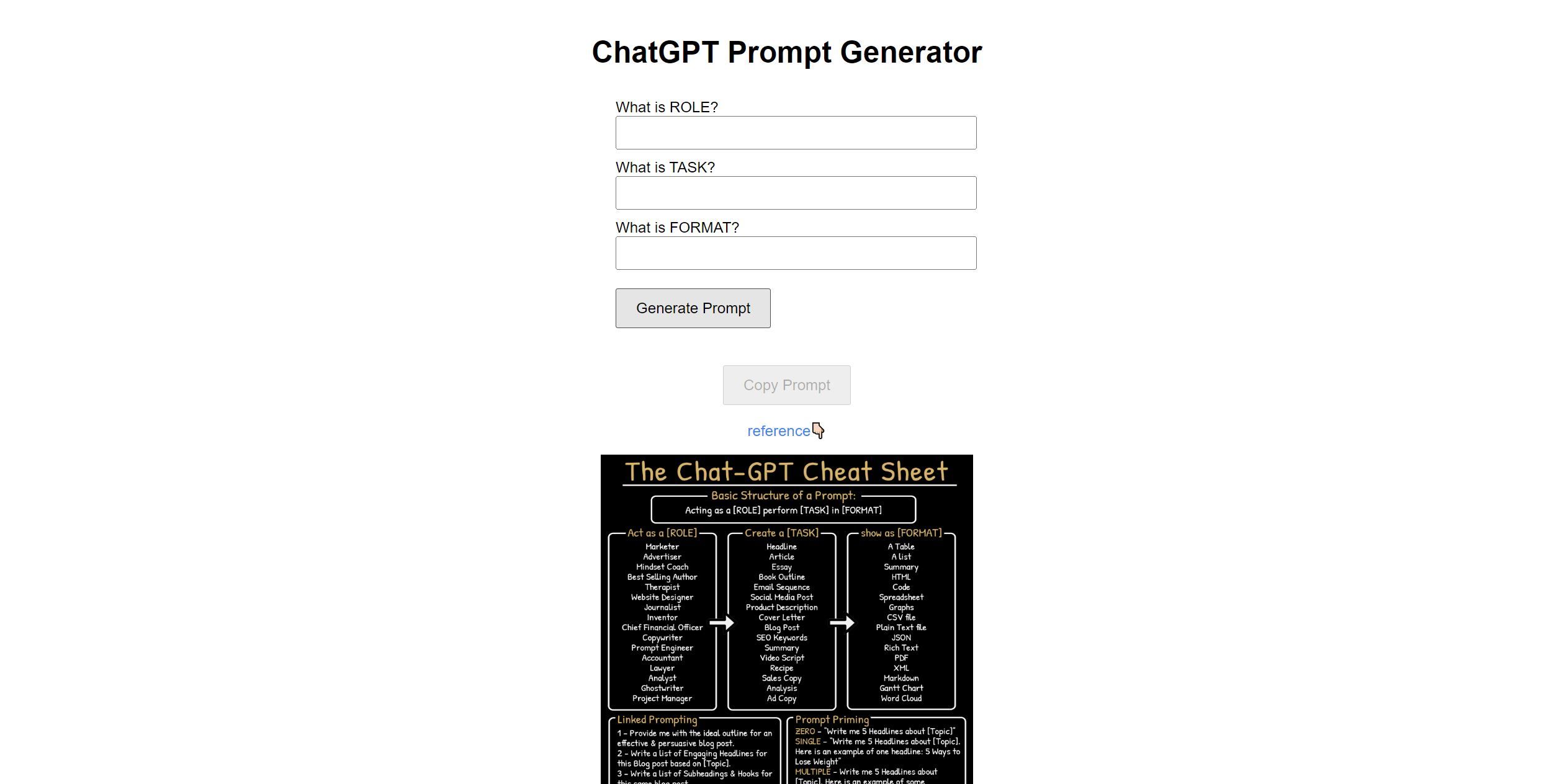 Gerador de Prompt ChatGPT