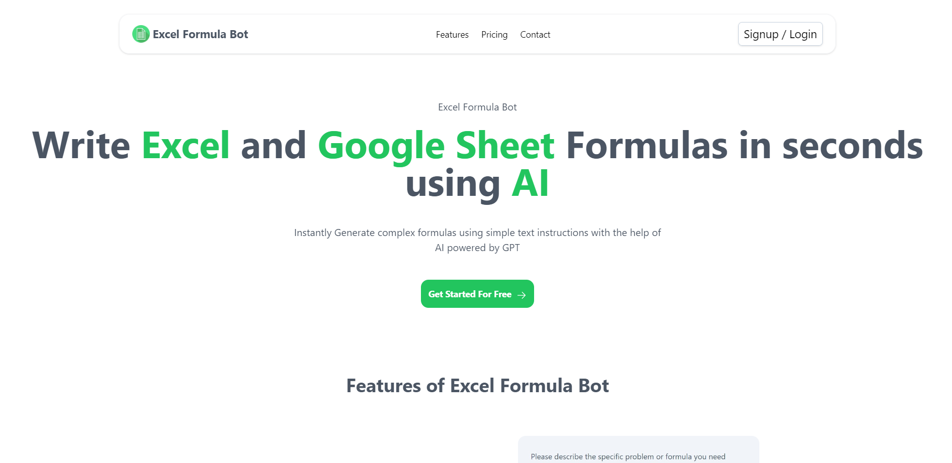 Excel-Formel-Bot