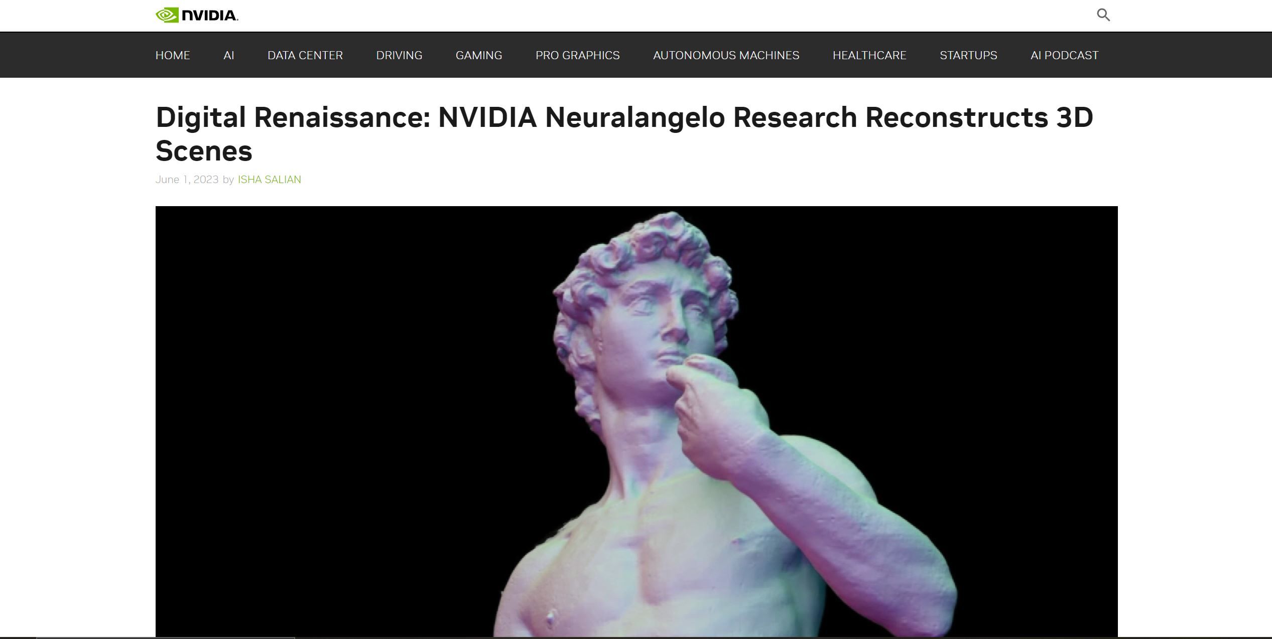 Нейраланджело от NVIDIA