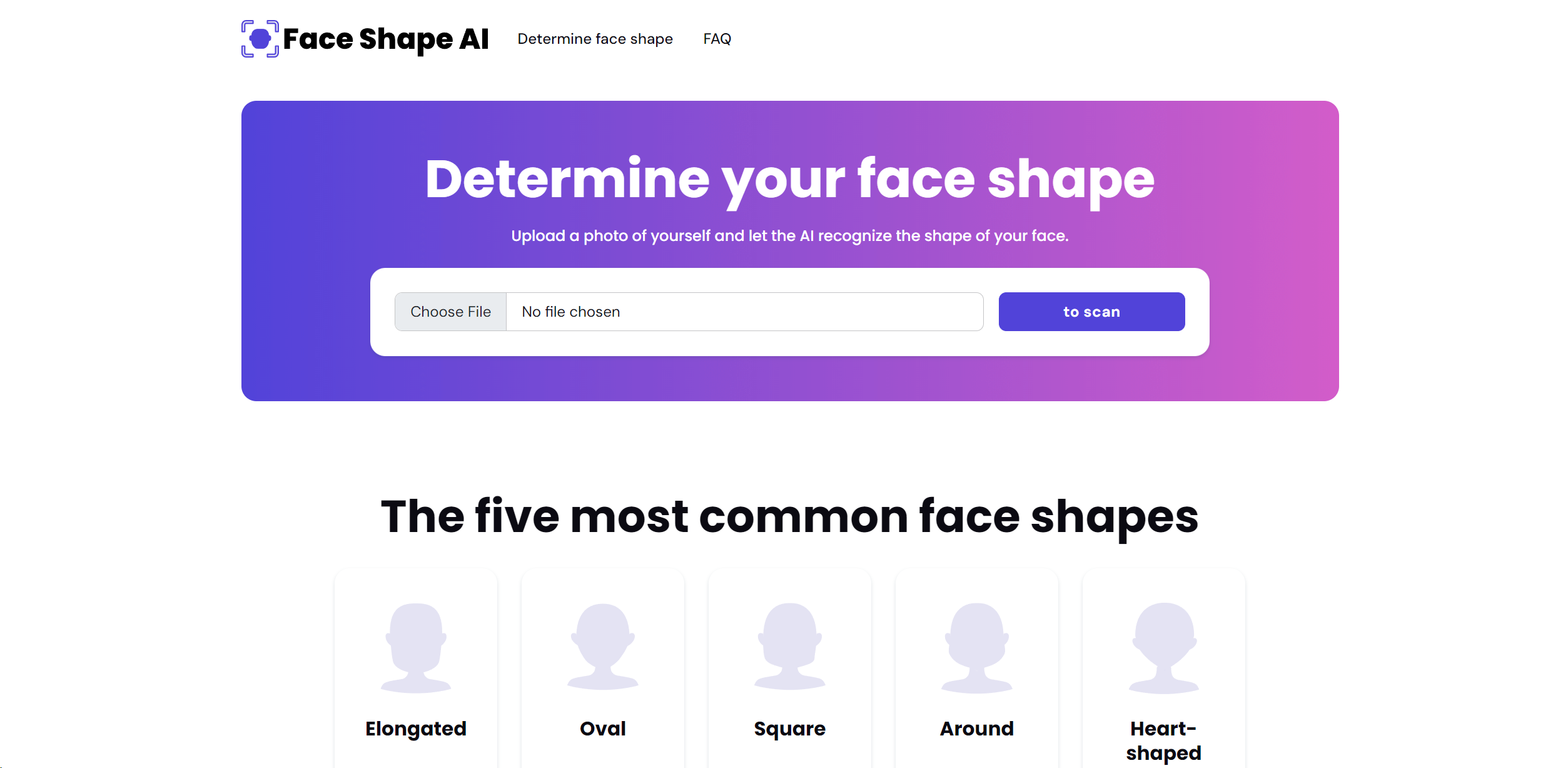 IA de formato de rosto