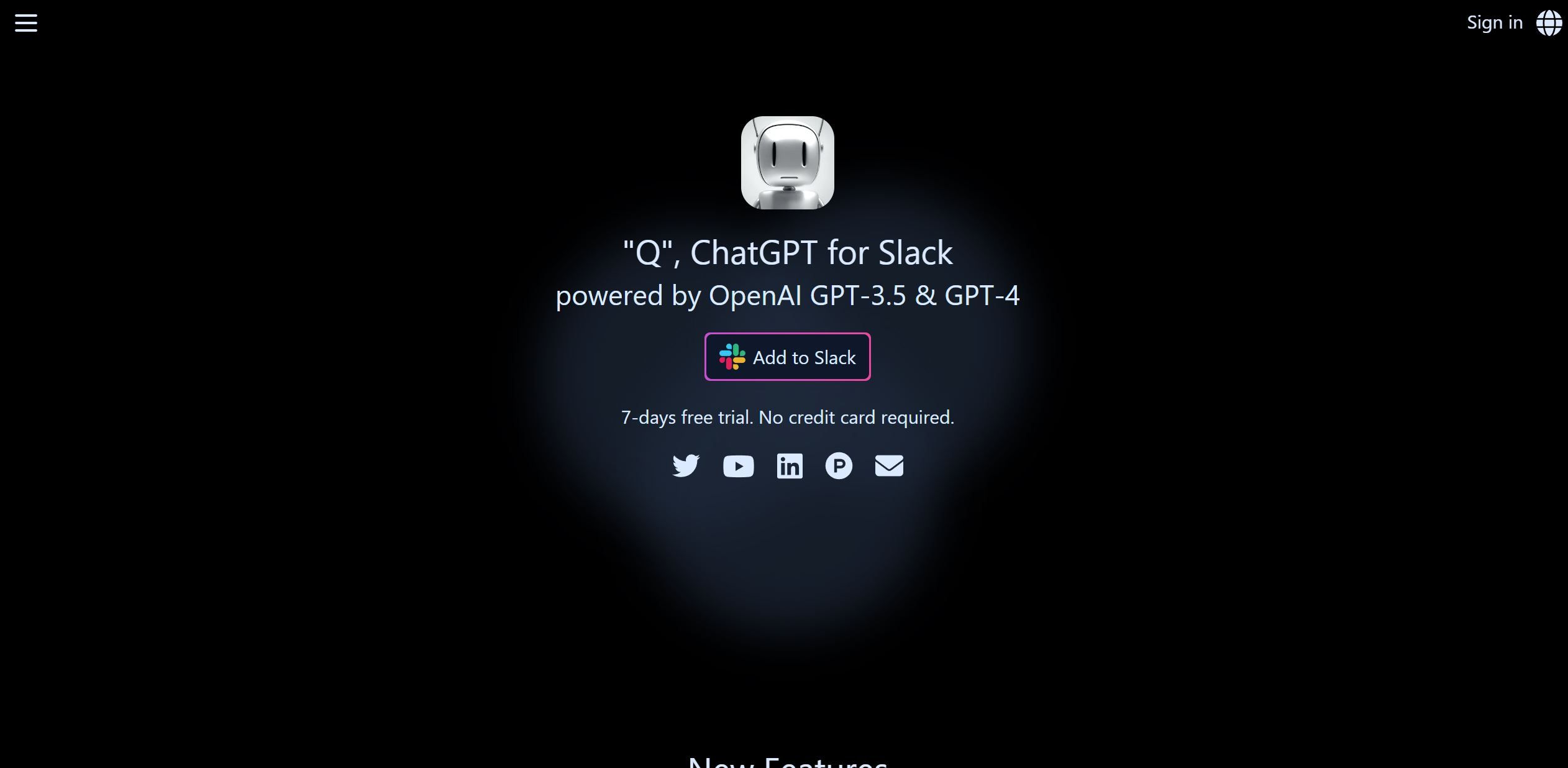 Chatbot Q Slack