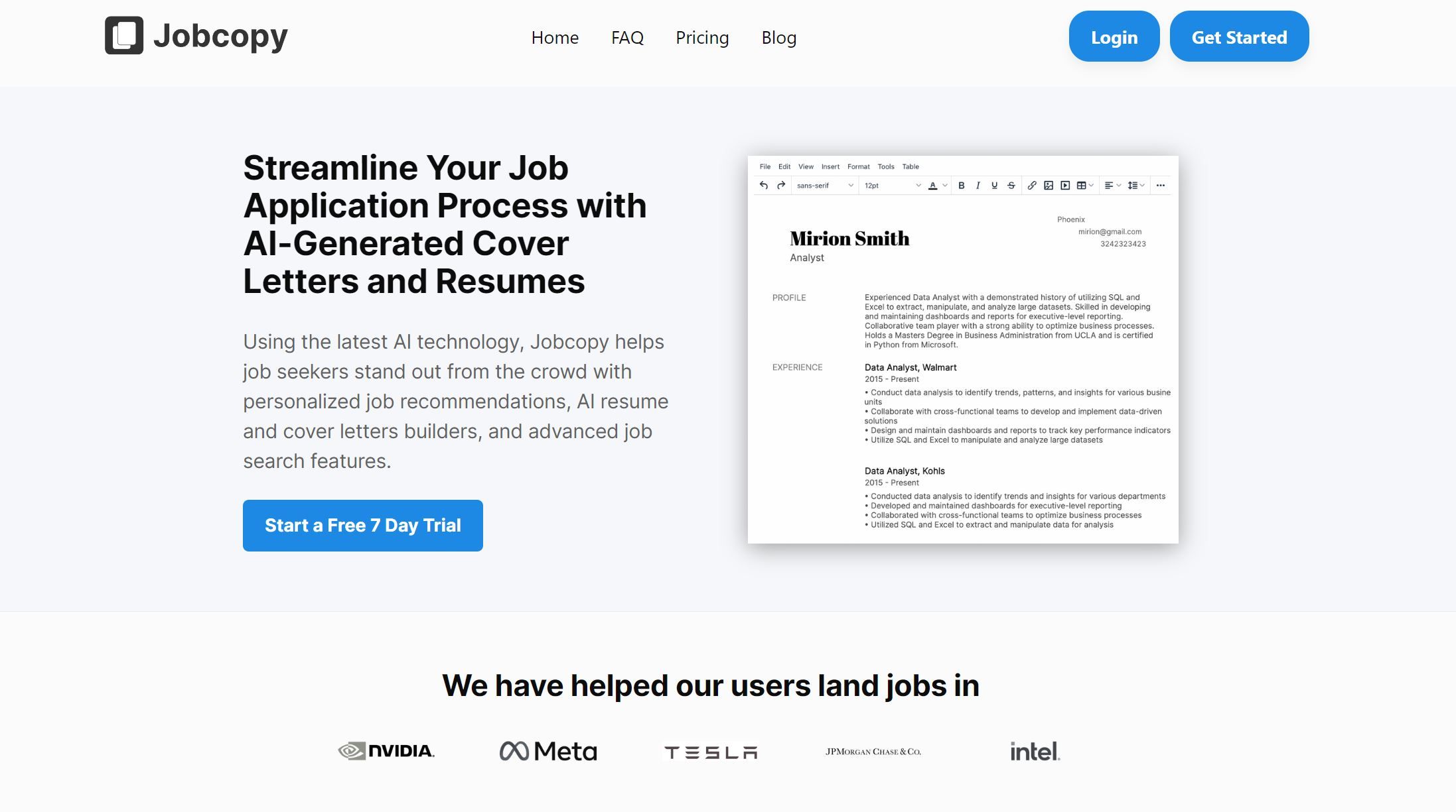 Jobcopy Reviews 2023: Details, Pricing and AI Features - Futurepedia
