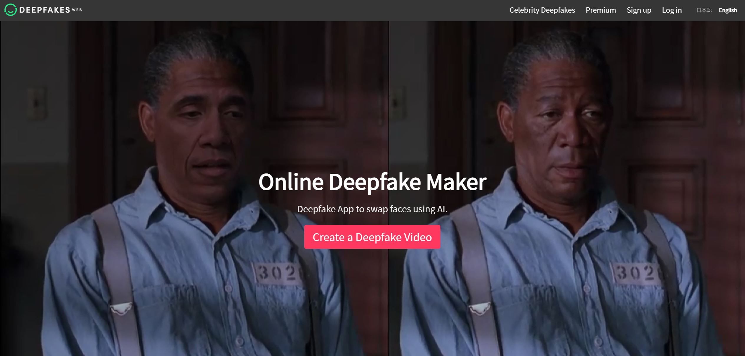 Web de deepfakes