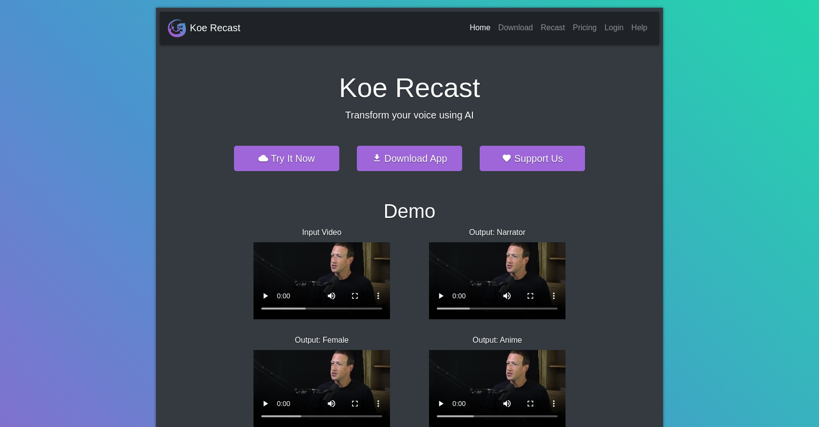 Koe Recast - AI Tool Information, Pricing and Alternatives 2023 |  Futurepedia