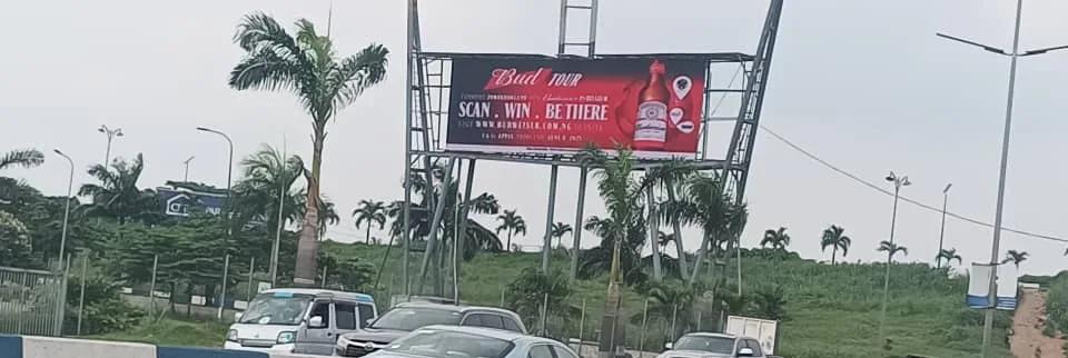 Billboard near Pleasure Park, Port Harcourt