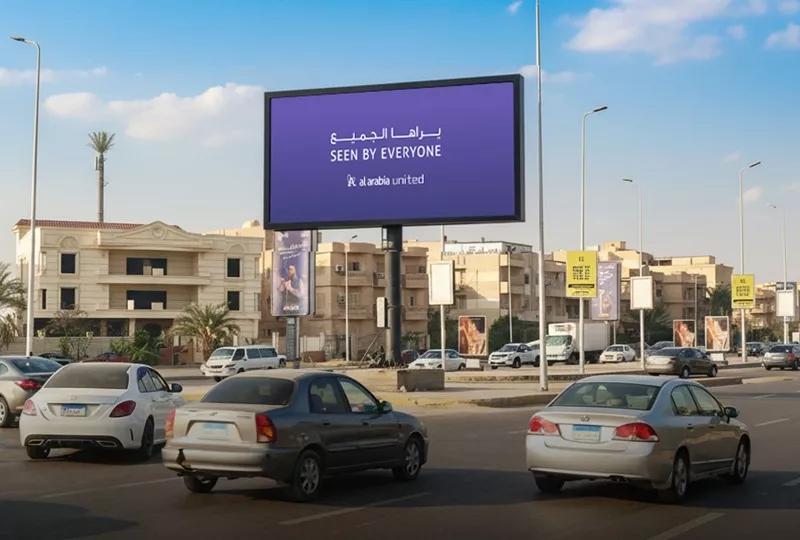 Mohamed Nagib digital billboard in New Cairo