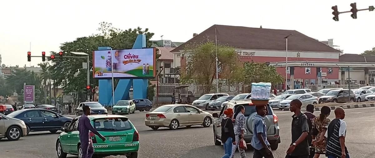 Digital billboard at Aminu Kano Crescent, Abuja