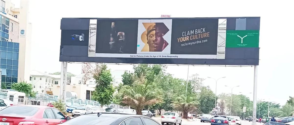 Gantry billboard on Aminu Kano Crescent, Abuja