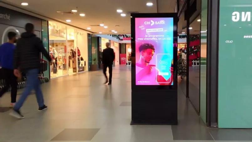 Digital Advertising Screen at Mall in Morocco