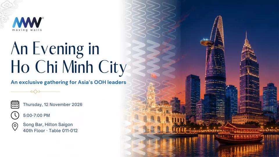 An Evening in Ho Chi Minh City: an exclusive gathering for Asia's OOH leaders, 12 November 2026