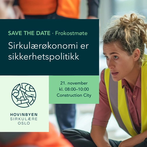 HSO inviterer til frokostmøtet «Sirkulærøkonomi er sikkerhetspolitikk»
